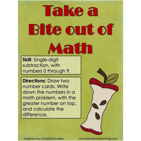 Single Digit Subtraction Worksheet 5