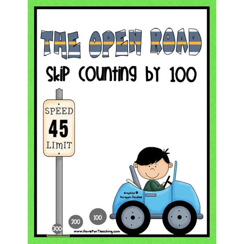 Skip Counting to 100 Road Game