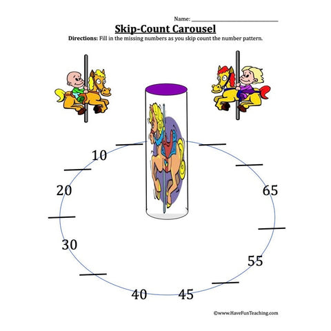 Skip Counting Worksheet 2