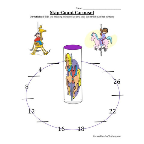 Skip Counting Worksheet 3