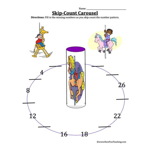 Skip Counting Worksheet 4