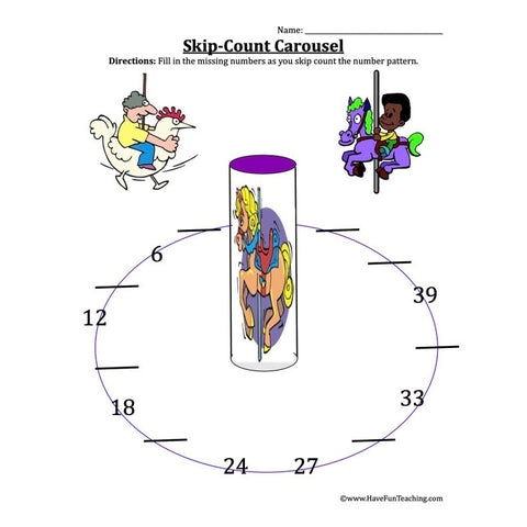 Skip Counting Worksheet 6