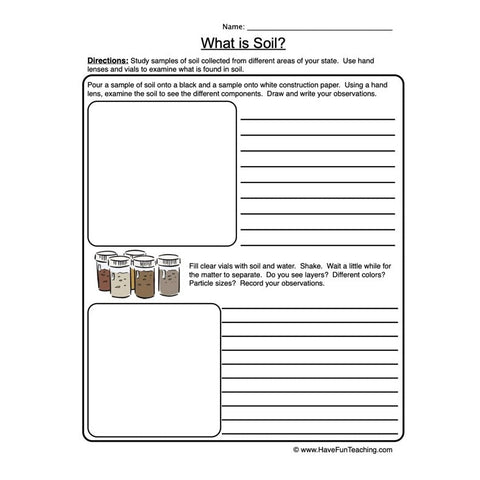 Soil Worksheet