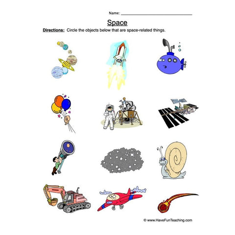 Solar System Worksheet 4