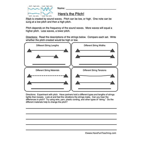 Sound Worksheet