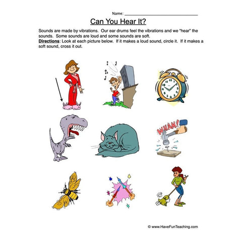 Sound Worksheet 3