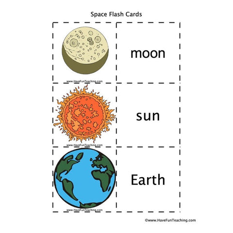 Space Flash Cards