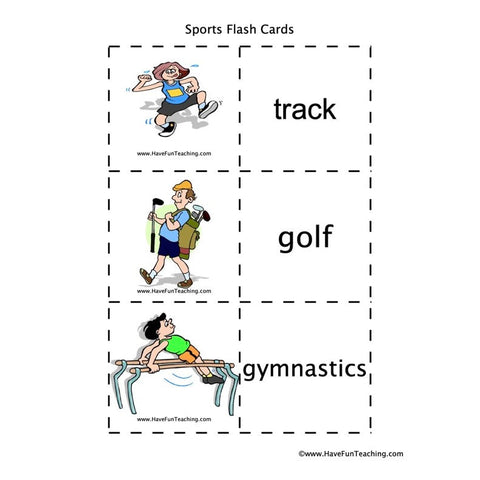 Sports Flash Cards