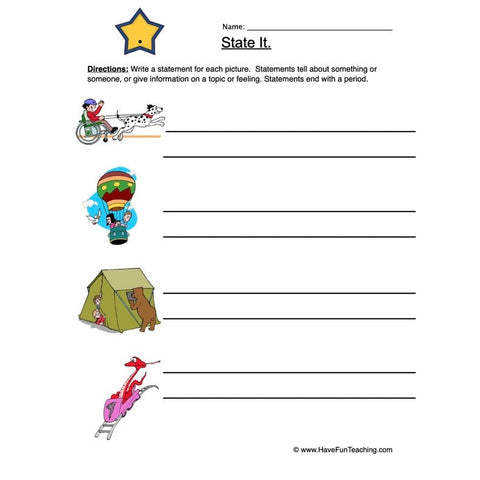 Statements Worksheet
