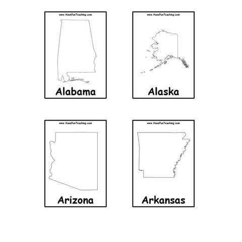 States Flash Cards