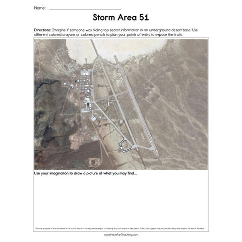 Storm Area 51 Worksheet