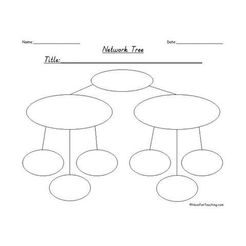 Story Elements Network Tree Graphic Organizer