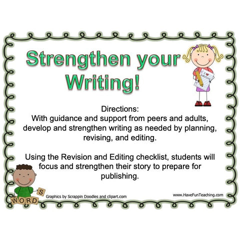 Strengthen Your Writing Revision and Editing Game
