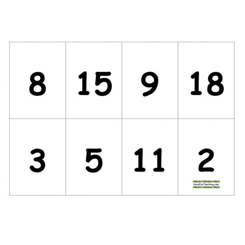 Subtraction Bingo Worksheet