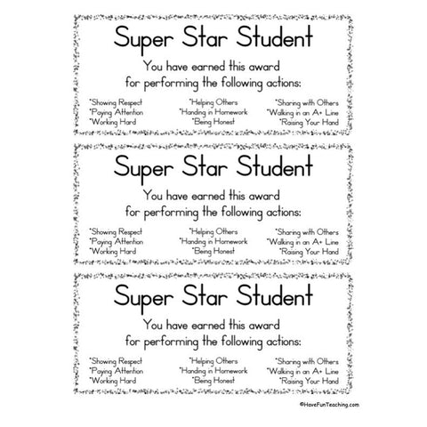 Super Smart Student Large Worksheet
