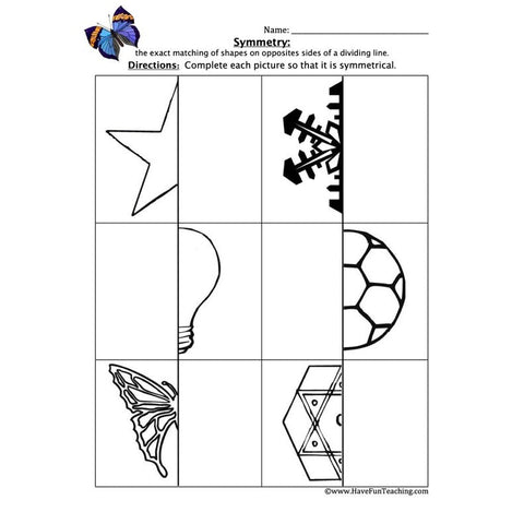 Symmetry Worksheet