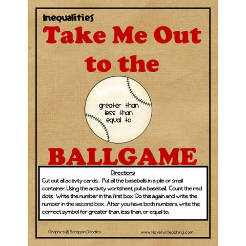 Take Me Out to the Ballgame Inequalities Game