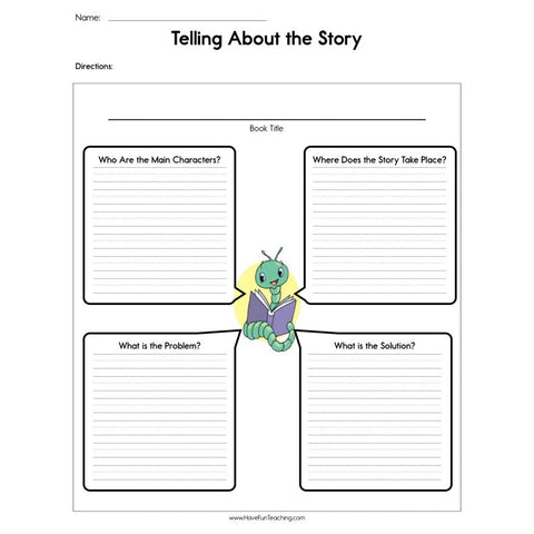Telling About the Story Worksheet