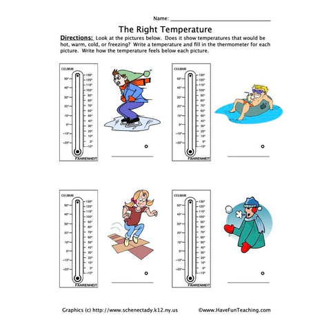 Temperature 2 Worksheet