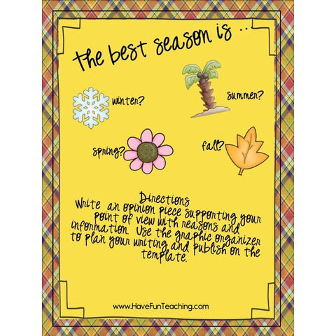 The Best Season Is Writing Game