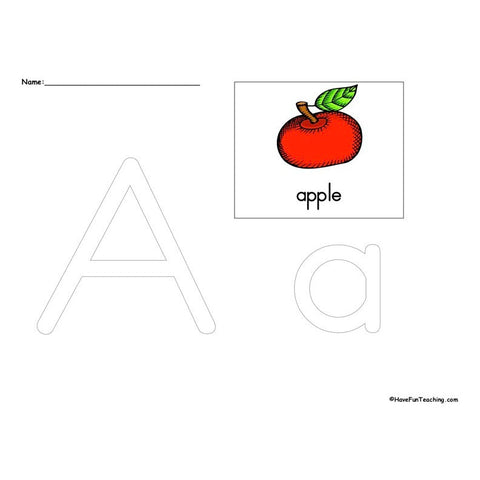 The Letter a Worksheet