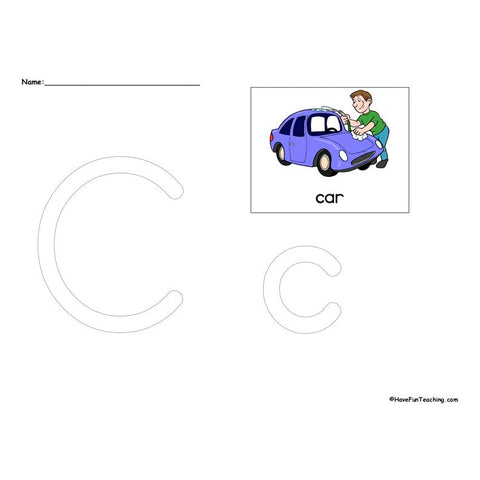 The Letter C Worksheet