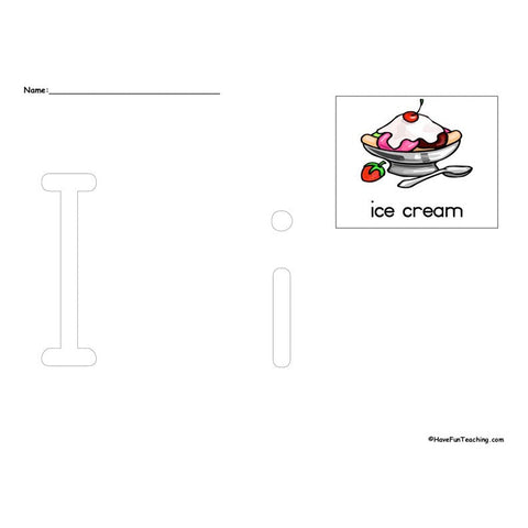 The Letter I Worksheet