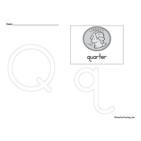 The Letter Q Worksheet
