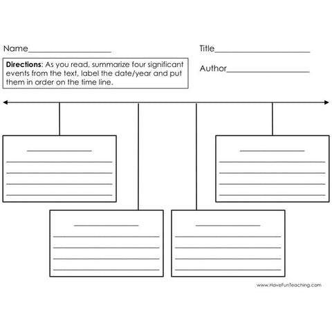 Timeline Graphic Organizer