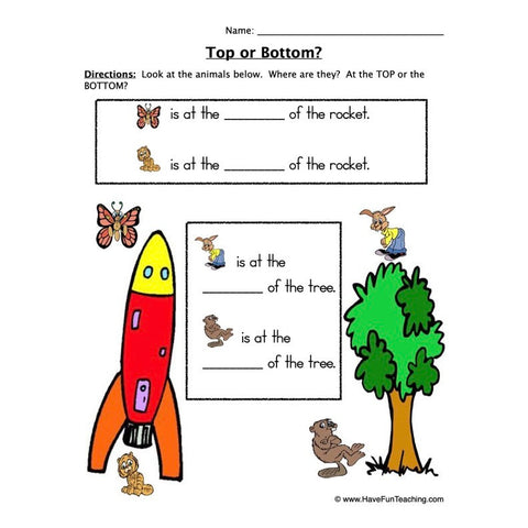 Top or Bottom Worksheet 2