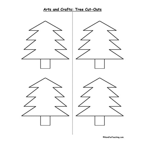 Tree Cutouts Worksheet
