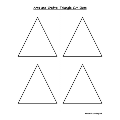 Triangle Cutouts Worksheet