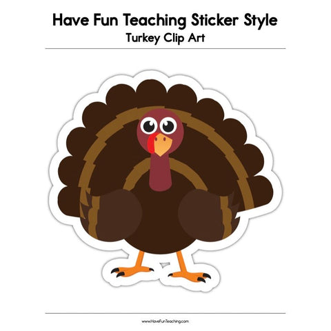 Turkey Clip Art Worksheet