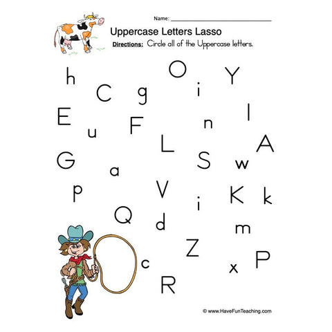 Uppercase Letter Worksheet