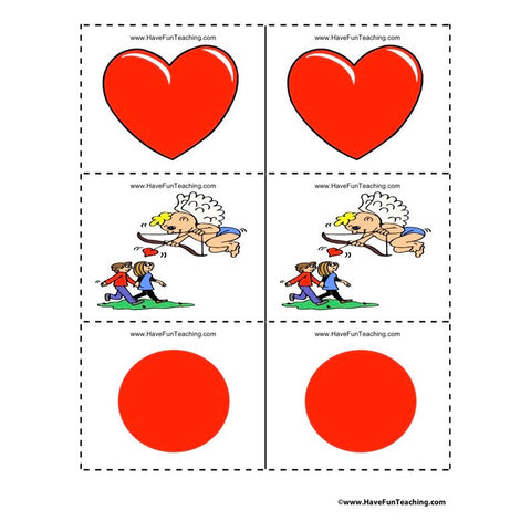 Valentines Day Matching Worksheet