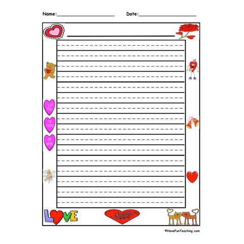 Valentines Worksheet