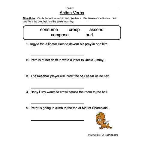 Verb Worksheet 6
