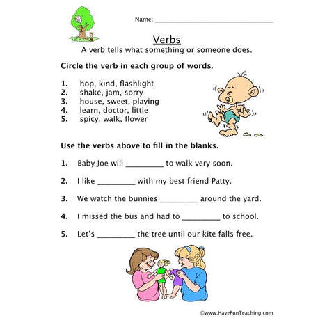 Verb 9 Worksheet