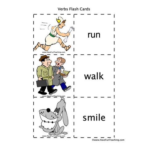 Verbs Flash Cards