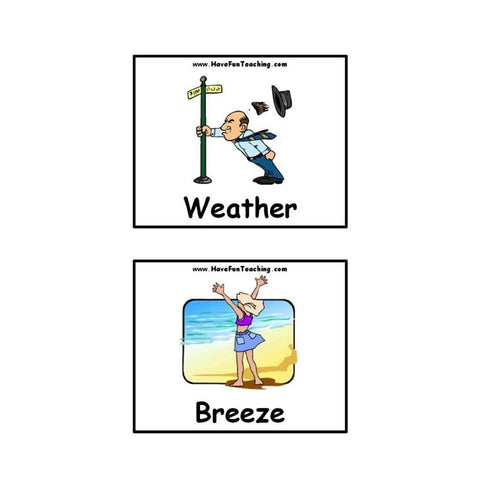 Weather Flash Cards