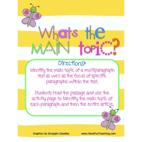What Is the Main Topic Game