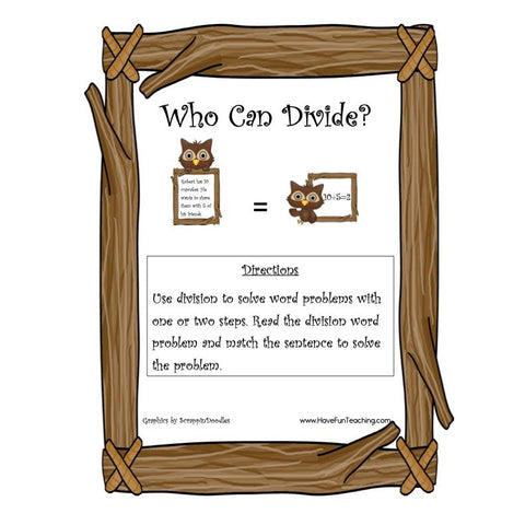 Who Can Divide Word Problems Game
