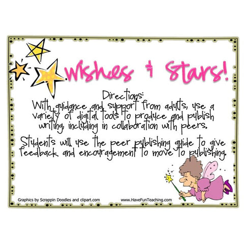 Wishes and Stars Peer Publishing Game