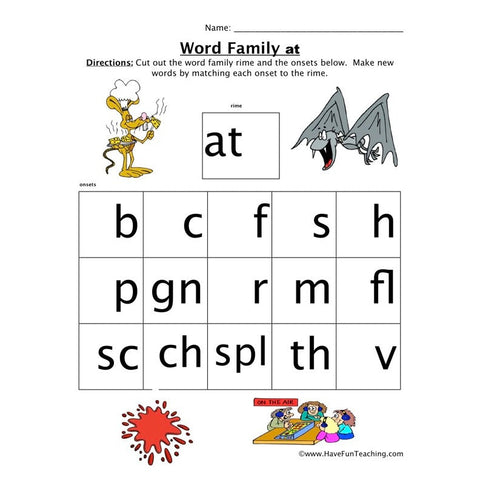 Word Family at Worksheet