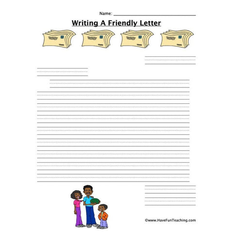 Writing a Letter Collection Worksheet
