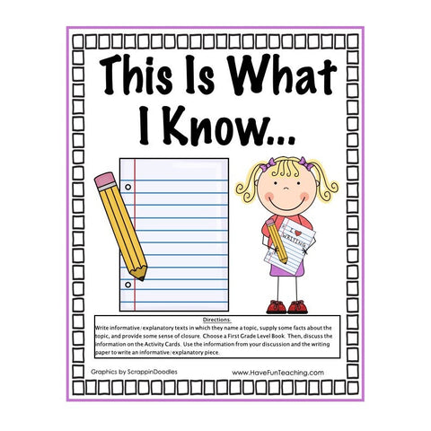 Writing About Informational Texts Game
