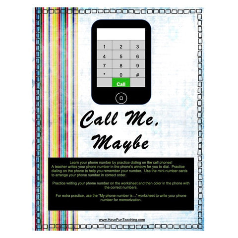 Writing Phone Number Game