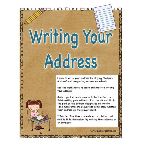 Writing Your Address Game