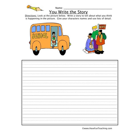 You Write the Story Worksheet 3