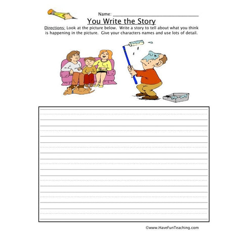You Write the Story Worksheet 6